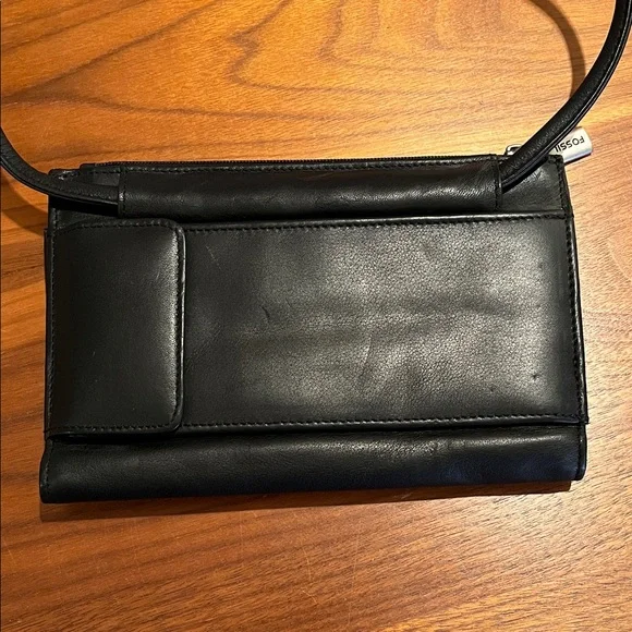 Fossil Black Leather Crossbody Bag - Picture 3 of 14